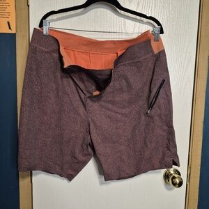 Men's lululemon Orange and Purple Shorts
